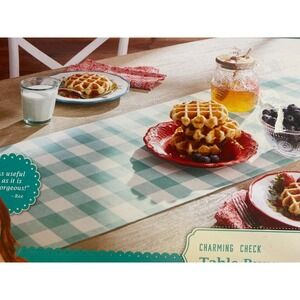 THE PIONEER WOMAN CHARMING CHECK 14"x90"  TABLE RUNNER